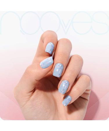  NOOVES NOOVES Nails Premium Precursed Gel Nail Polish - Artic Blue | Semi-Hardened Gel Nail Strips | Semi-Permanent Gel Nail Stickers | Gel Nail Stickers | Gel Nails - Buy Online on GoSupps.com