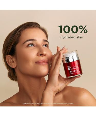 IDC Dermo Express 16-in-1 Anti Aging Face Cream - Hyaluronic Acid Moisturizer for Face Eyes & Neck - Vegan Wrinkle Care for All Skin Types - 1.7 fl oz - Buy Online on GoSupps.com