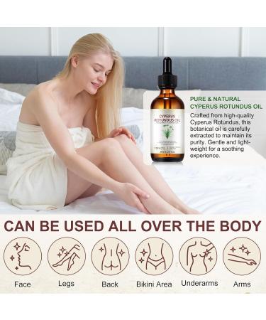Cyperus Rotundus Oil Cyperus Oil Cyperus Rotundus Hair Removal Oil 60ml - Peptide-Infused Repair Reduces Regrowth & Shrink Pores | Natural DHT Blocker for Smooth Skin | Safe for Sensitive Face&Body - Buy Online on GoSupps.com