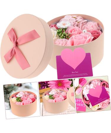 Housoutil Preserved Flower Decoration Christmas Ornaments Wedding Favors Scented Plant Rose Soap Rose Scented Bar Soap Christmas Decorations Props Soap Flower Artificial 16.2X16.2X8.2CM Pink - Buy Online on GoSupps.com