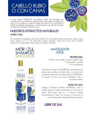 Morazul Matizador Shampoo - Neutralize Brassiness and Enhance Hair Color - Buy Online on GoSupps.com