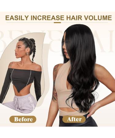 Long Black Wave Wig for Women - 27 Curly Synthetic Hair Replacement for Cosplay & Daily Use - Buy Online on GoSupps.com