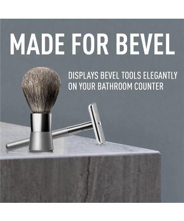 Bevel Men's Starter Shaving Kit with Safety Razor, Shaving Brush, Stand, Cream, Oil, Balm, and 20 Blades - Buy Online on GoSupps.com