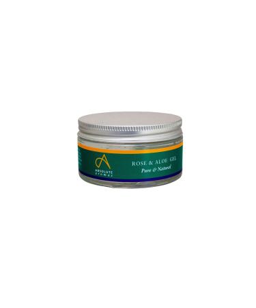 Absolute Aromas Rose & Aloe Vera Gel 100g - Soothing and moisturizing Aloe Vera Gel infused with Rose Otto Essential Oil