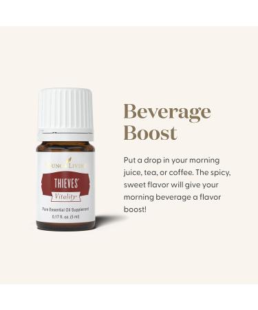 Vitality Thieves Essential Oil 5ml - Young Living | Premium 100% Pure Clove Lemon & Cinnamon Blend for Immunity & Wellness - Buy Online on GoSupps.com