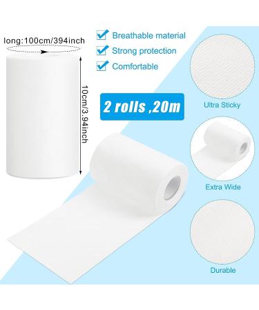 2 Rolls Turf Tape 21.87 Yards - Athletic Sports Tape for Trainers - No Residue - Ideal for Football, Baseball, Boxing, Soccer, Hockey, Basketball - White - Buy Online on GoSupps.com