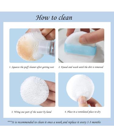 20 Pieces Pure Cotton Powder Puff Cosmetic Powder Puff Washable Foundation Puffs Soft Furry Makeup Tool for Women Girls Body Powder Loose Powder Mineral Powder 2.28 Inch Multicolor - Buy Online on GoSupps.com