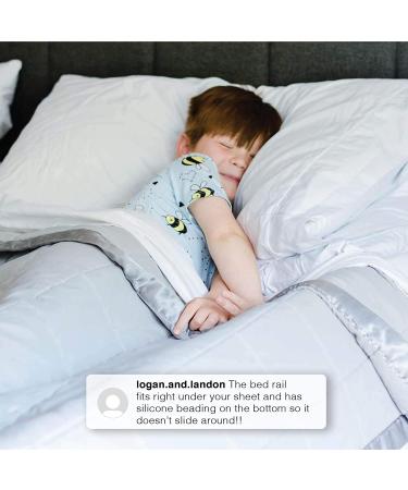 Serta Perfect Sleeper Foam Bedrail 2pk - Toddler & Kids Guardrail with Water-Resistant Non-Slip Cover - Machine Washable - White - Buy Online on GoSupps.com