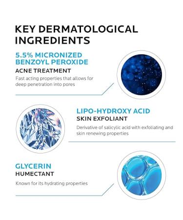 La Roche-Posay Effaclar Duo Dual Action Acne Spot Treatment Cream with Benzoyl Peroxide Acne Treatment Blemish Cream for Acne and Blackheads Safe For Sensitive Skin 1.35 Fl Oz (Pack of 1) - Buy Online on GoSupps.com