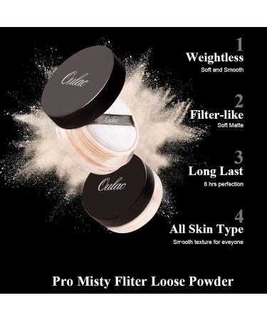 Oulac Misty Filter Loose Setting Powder 8HR Oil Control Lasting Matte Finish Porcelain (01) 8.3g - Buy Online on GoSupps.com