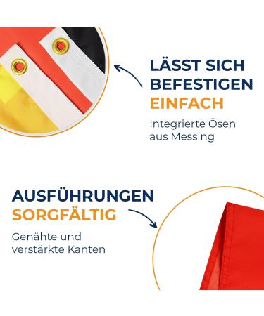 Buy AZ FLAG Germany Flag 250x150cm - Premium Quality German Flag for International Shipping - Buy Online on GoSupps.com