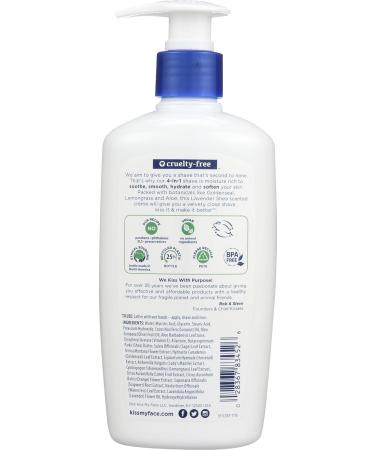Kiss My Face Lavender & Shea Moisture Shave 11oz Pump (3 Pack) - Hydrating Shaving Cream for Sensitive Skin | International Shipping - Buy Online on GoSupps.com