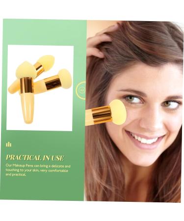 FRCOLOR 6 Pcs Mushroom Beauty Pencil Sponge Puff - Blending Powder Applicator | Makeup Beauty Kit for Women | Travel-Friendly Foundation Sponges | Yellow (Pack of 1 - Buy Online on GoSupps.com