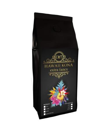 C&T Hawaii Kona Extra Fancy Coffee | 500g Pure Whole Bean Coffee - coffee beans | Coffee beans, the brown gold of Hawaii - one of the best coffees in the world