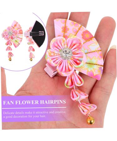 MAGICLULU 3 Pairs Hairpin Fringe Outfit Crystal Decor Hanfu Hair Hair Accessories Hair Accessories for Hair Pin Bell Hair Clamps Miss Clothing Alloy Pink Wedding - Buy Online on GoSupps.com