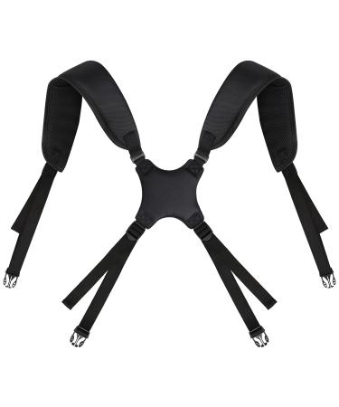 Quick Side Release Plastic Buckle Golf Bag Shoulder Straps Black