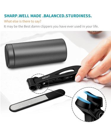 SZQHT Ultra Wide Jaw Opening Nail Clippers Set for Thick Nails - Precision Cutter for Ingrown Toenails, Manicure Pedicure Tool for Men & Women - Big Size, Black - Buy Online on GoSupps.com