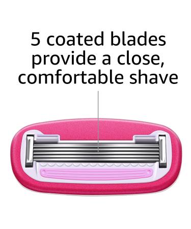 Amazon Basics Women's 5-Blade Razor Refills (6 Cartridges) - Compatible with Amazon Basics and Venus Handles - Pack of 6 - Buy Online on GoSupps.com