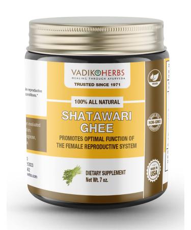 Shatawari (Shatavari) Ghee (Herbal medicated ghee) Asparagus racemosa Premium potency herb in a natural fresh ghee base Made in the USA every week