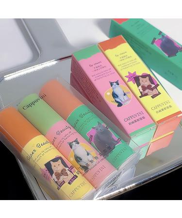 3Pcs Matte Lip Gloss Set - Waterproof Long Lasting Velvet Lipstick in Cute Cat Package | High Pigmented Non-Stick Lip Stain Makeup - Buy Online on GoSupps.com