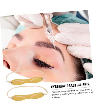 Healvian 80 Pcs Eyebrow Practice Skin Eyebrow Practice Headband Micro- Blading Practice Skin - Buy Online on GoSupps.com