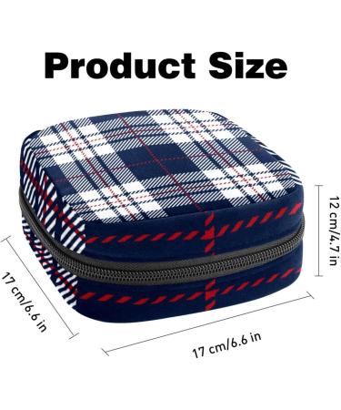 Portable Checkered Storage Bags for Women's Bandages & Menstrual Products - Multi-Colored | Ideal for School & Office - Buy Online on GoSupps.com