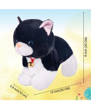 Interactive Black Plush Robot Cat Stuffed Animal Toy | Animated Pet Cat for Girls | Touch Control Electronic Kitten | 12 Large - Buy Online on GoSupps.com