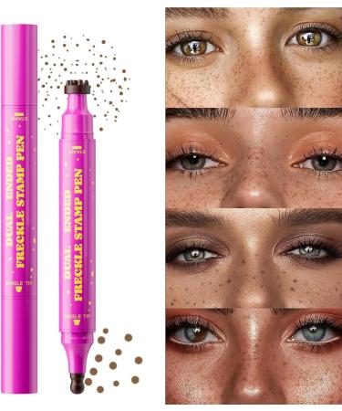 False Face Freckle Pen - Waterproof 2.8ml Facial Spot Pen Dual-Tip Sweatproof Makeup for Halloween Special Effects and Beauty for Women - Buy Online on GoSupps.com