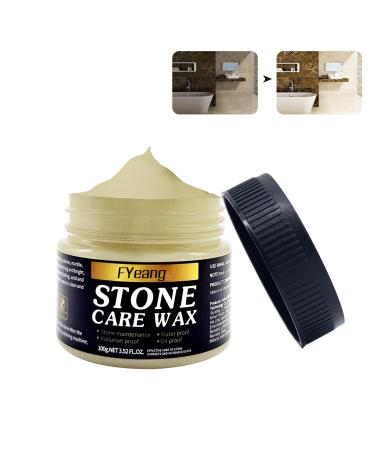 FYeang Stone Polishing Care Wax Manual Natural Polishing Care Wax Stone Care Marble Repair Wax Stone Furniture Polish for Marble Furniture Ceramic Tiles Quartz Countertop