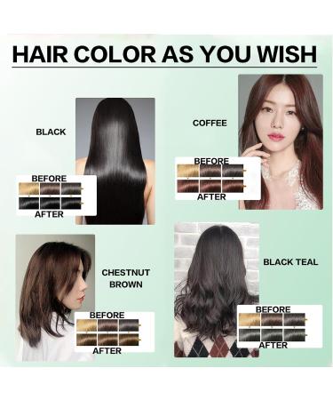 Buy Plant-Based Hair Dye Cream - 2024 Non-Damaging Korean Bubble Shampoo 30ml Dark Brown 10 Packs/Box - Eco-Friendly Hair Color - Buy Online on GoSupps.com