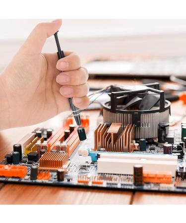 HUIFACAI Professional Push in Syringe Type Tweezers 4 Prong Small Bead Grabber Metal Jewelry Catchers Practical Pick up Tool Brown - Buy Online on GoSupps.com