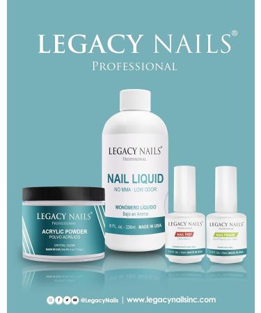 Shop Legacy Nails Professional Nail Prep & Primer Set - .5oz Dehydrator & Acid-Free Low Odor Primer for Perfect Acrylic Nail Extensions - Buy Online on GoSupps.com