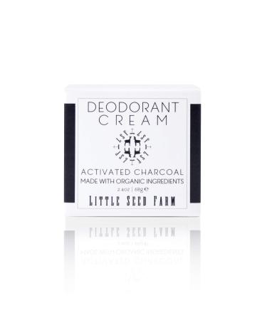Little Seed Farm All Natural Deodorant Cream, Aluminum Free Deodorant for Women or Men, 2.4 Ounce - Activated Charcoal