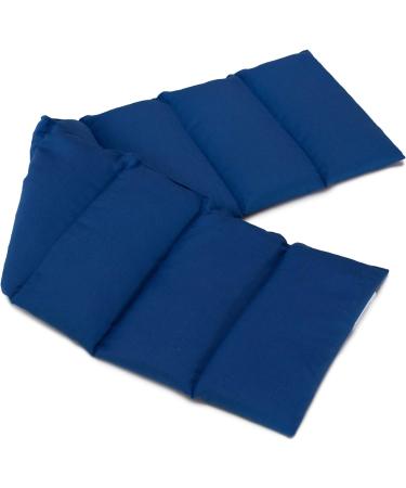 Buy Cherry Stone Pillow XXL 8-Chamber 75x20cm - Organic Fabric Heat Pad (Gentian Blue) - Grain Pillow with Cherry Stones for Relaxation & Comfort - Fast International Shipping - Buy Online on GoSupps.com