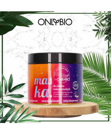 ONLYBIO Hair Balance hair mask with shea butter coconut oil and mango butter for volumefree dry hair vegan and natural - Buy Online on GoSupps.com