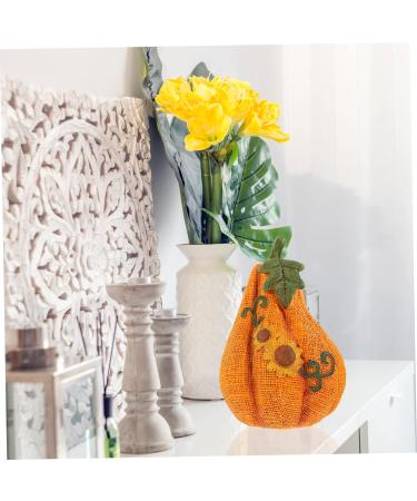 LIFKICH Resin Pumpkin Model Harvest Pumpkin Fall Pumpkin Centerpiece Pumpkin Decorations for Home Lifelike Pumpkin Thanksgiving Day Decorations for Home Pumpkin Figurine Vegetable Wedding Orange 18X12X12CM - Buy Online on GoSupps.com