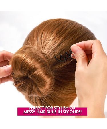 50PCS Spiral Hair Pins - FANDAMEI Spin Pins Non-Scratch Twist Screw Hair Pin - Buy Online on GoSupps.com