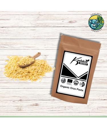 ORGANIC Certified Orzo Pasta (2kg) Premium non-GMO 100% Natural no Additives or Preservatives Package may vary - Free UK delivery by Koalakoi (2 Kilograms) 2 Kilograms - Buy Online on GoSupps.com