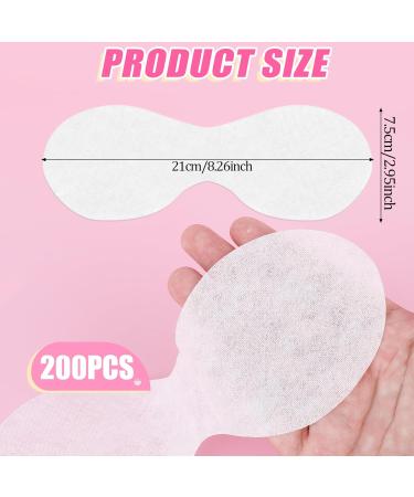 Disposable Non Woven Eye Care Masks - 200 Sheets Eye Covers for Skincare & Makeup | Cotton Facial Spa Paper - Buy Online on GoSupps.com