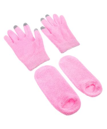 minkissy 1 Set Gloves and Foot Mask Set Moisturizing Hand Gloves Moisturizer Gloves Womens Socks Mittens Moisturizing Socks and Gloves Dry Hand Moisturizing Gloves for Women Dry Hands Gel