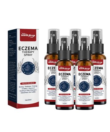 BOSSIK 2023 New Eczema Therapy Spray Natural Eczema Therapy Spray for Relief Fast Acting Itch Relie Moisturize Soothe Dry Skin from Eczema Itching (5pcs)