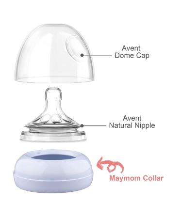 Maymom Replacement Screw Ring for Philips Avent Natural Bottles - Compatible with Avent PP/Glass Bottles - Made by Maymom - Buy Online on GoSupps.com