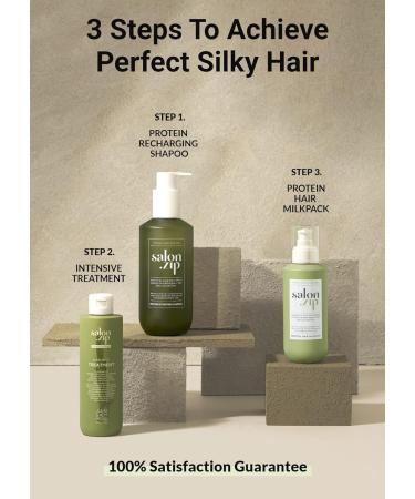 JUNG SAEM MOOL Salon.ZIP Protein Hair Milk Pack 6.8 fl oz | Korean Beauty Hair Treatment | Hair Care for Damaged Hair - Buy Online on GoSupps.com