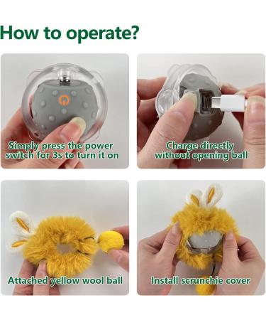 AUKL Interactive Cat Toy Ball - Automatic Rolling Robotic Car for Cats - Buy Online on GoSupps.com