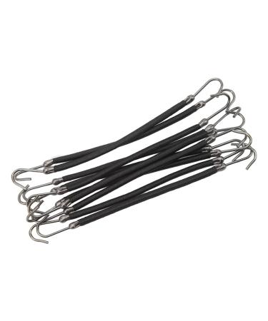 Hair Band Hook Flexible Portable Professional Ponytail Holder Hook for Office Work (Black)