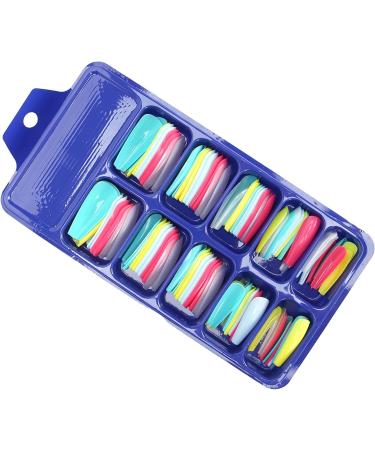 Press On Nails Fake Nails Set Pure Color Full Cover Nail Tip False Nail Tip Girls Fake Nails Ballerina False Gel Nails Art Tips False Nails for Women Girls Kids DIY Nail (02) - Buy Online on GoSupps.com