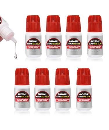 8pcs*5g Nail Glue for Press on False Nails Acrylic Nail Glue for Nails Tips  Long Lasting Nail Glue Gel for Broken Nails Adhesive Bond Nail and Home DIY Nail