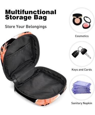 MUOOUM Portable Storage Bag for Women's Bandages - Crab Blue Wave Pattern Menstruation Cup Cash Bag - Ideal for First Period Essentials - Buy Online on GoSupps.com