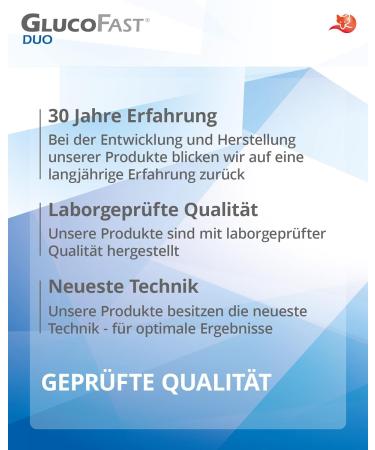 Gluco Fast Duo 100x Blood Sugar Test Strips | Accurate Diabetes Monitoring with Gluco Fast Duo System - Buy Online on GoSupps.com