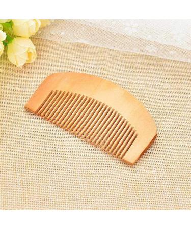Peach Wood Anti-Static Close Tooth Comb Set - 2 PCS - Buy Online on GoSupps.com